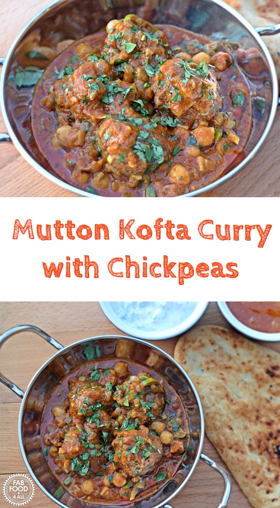 Mutton Kofta Curry with Chickpeas - Fab Food 4 All