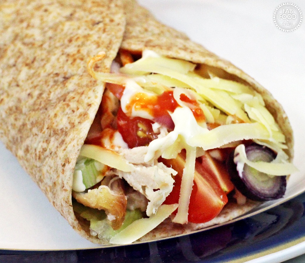 Easy Cheesy Pulled Chicken Wraps Your Way Fab Food 4 All