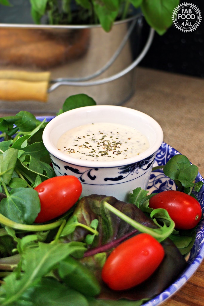 Creamy Italian Salad Dressing - great with Pizza! Fab Food 4 All