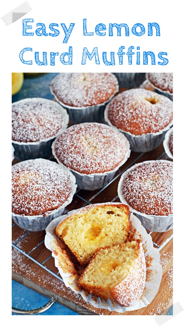 Easy Lemon Curd Muffins With Lemon Curd Dimple Fab Food 4 All